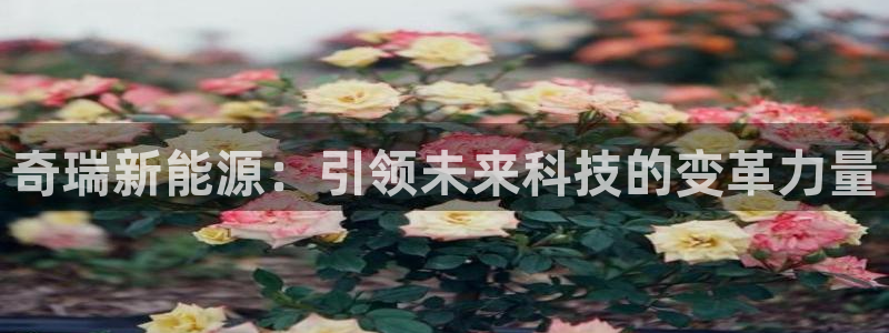 众联别墅g座上腾娱乐有限公司:奇瑞新能源:引领未来科技的变革